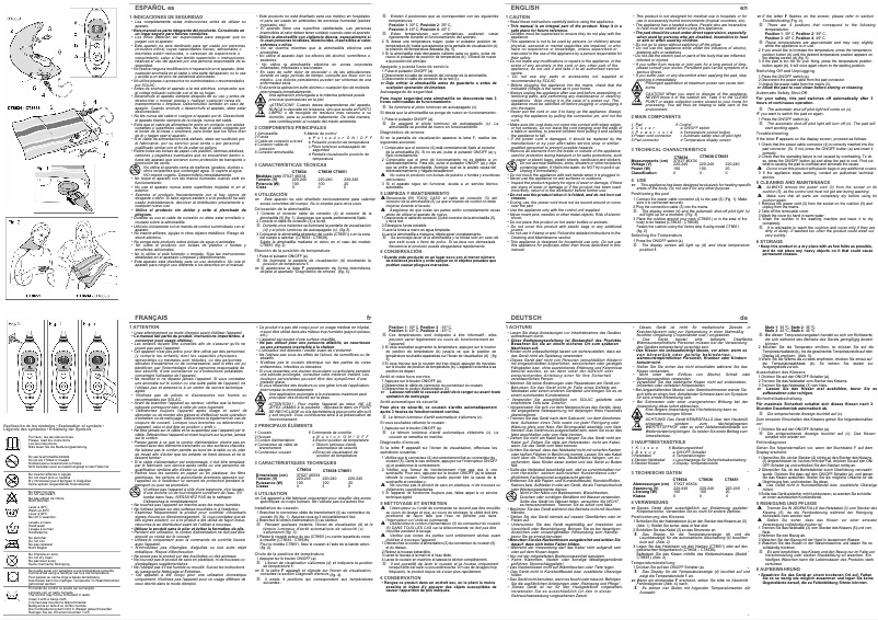 Image de la première page du manuel de l'appareil CT8651