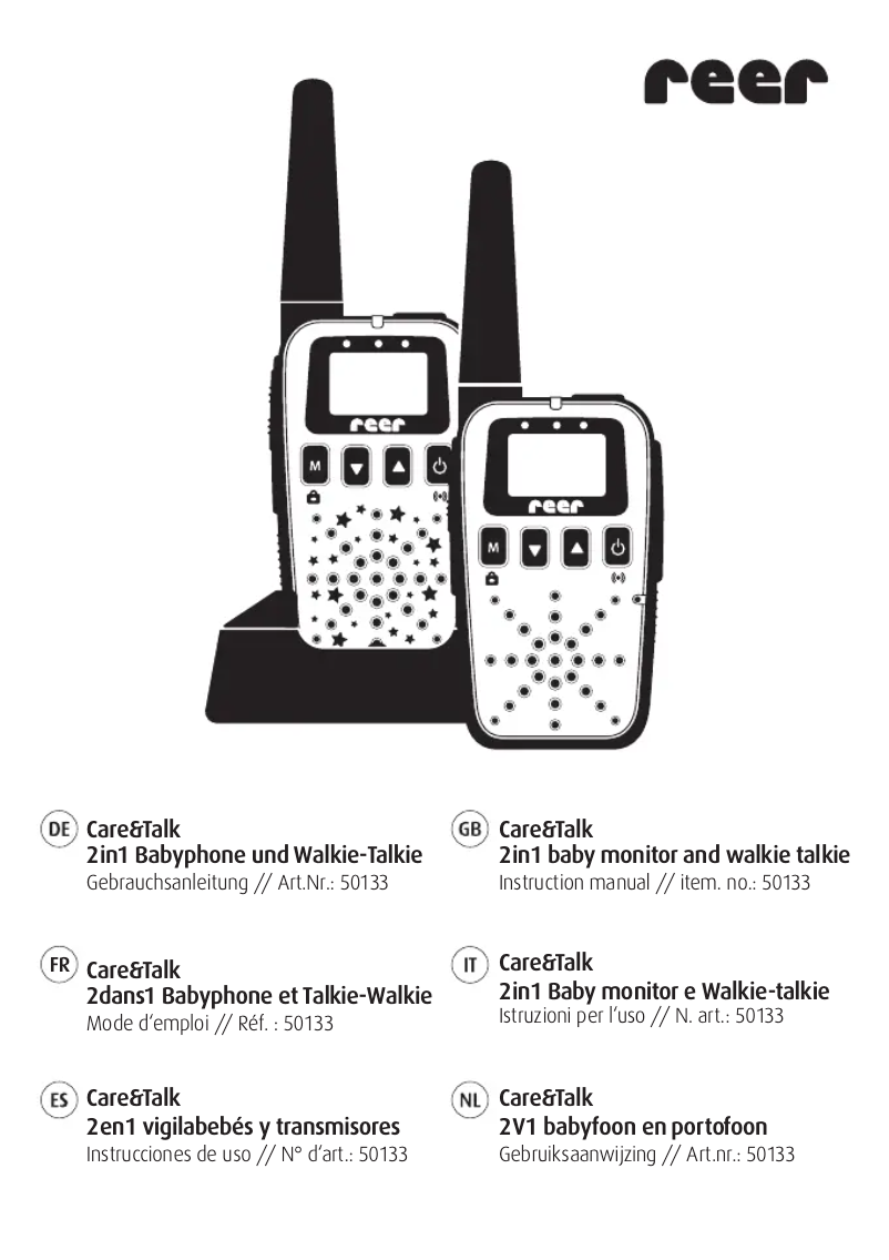 Página 1 del manual Manual de usuario Reer Care&Talk 50133