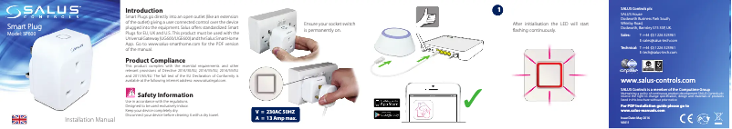 Page 1 de la notice Manuel utilisateur Salus SP600