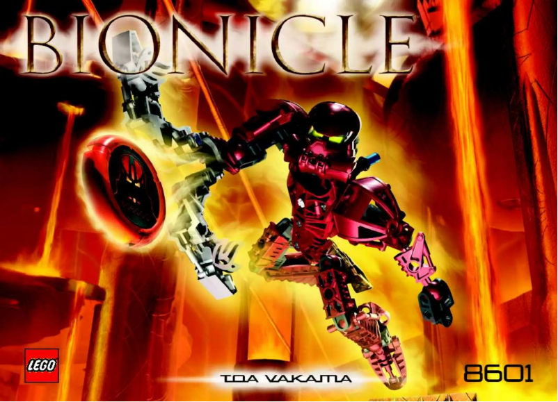 Page 1 de la notice Manuel utilisateur Lego Bionicle Co-PAck a