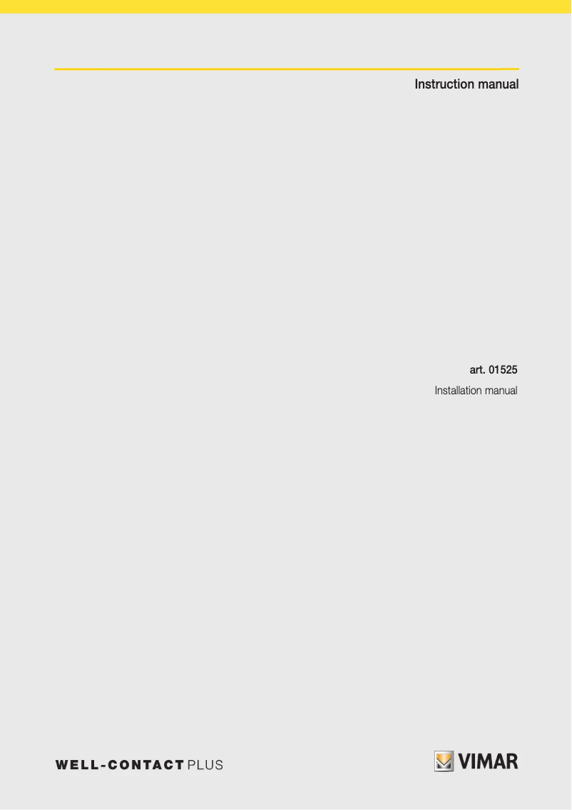 Página 1 del manual Manual de usuario Vimar 01525