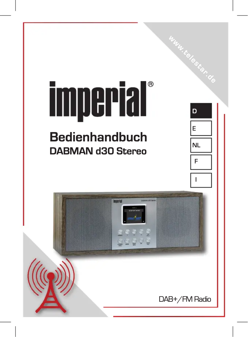 Page 1 de la notice Manuel utilisateur Imperial DABMAN d30 Stereo