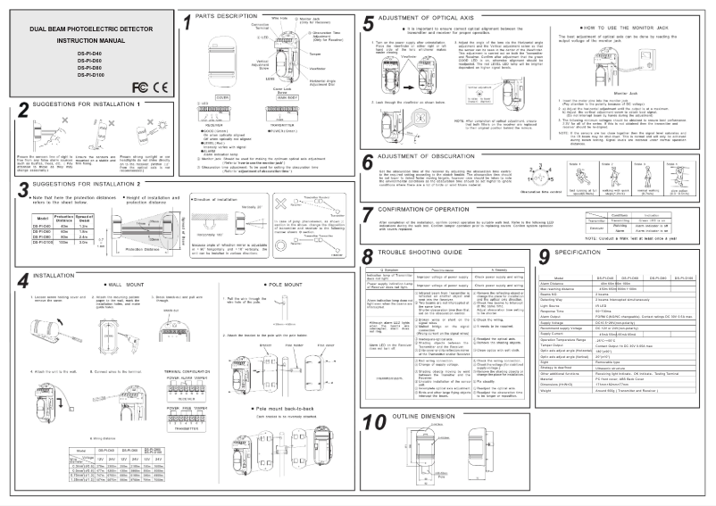 Page 1 de la notice Manuel utilisateur Hikvision DS-PI-D100