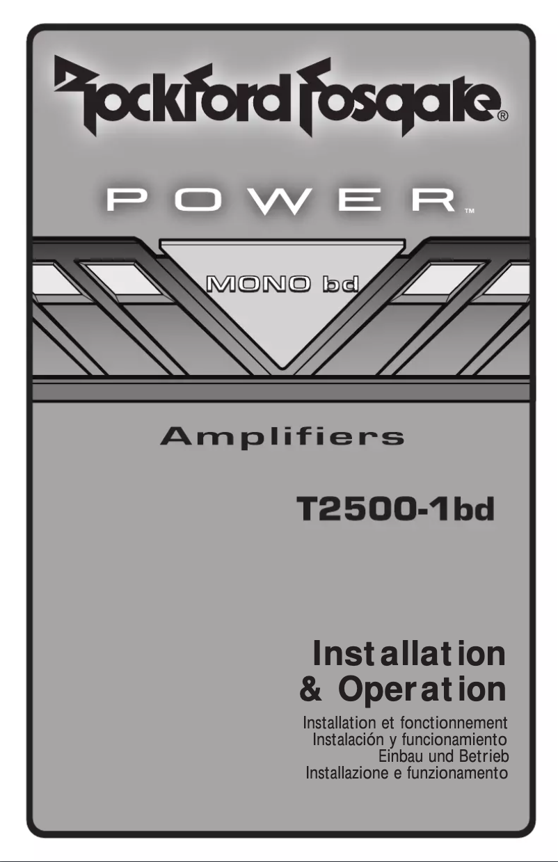 Image de la première page du manuel de l'appareil T1000-4