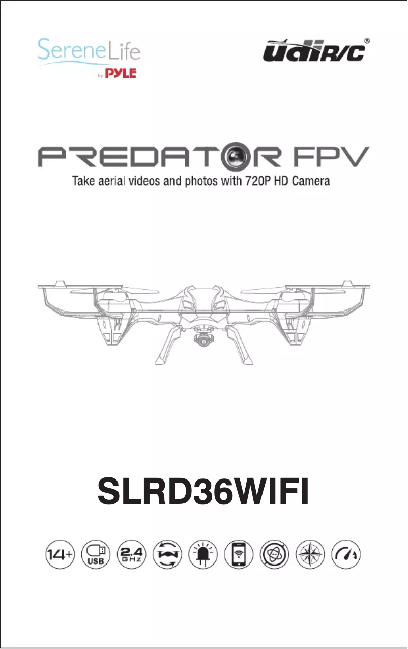 Page 1 de la notice Manuel utilisateur SereneLife Predator FPV