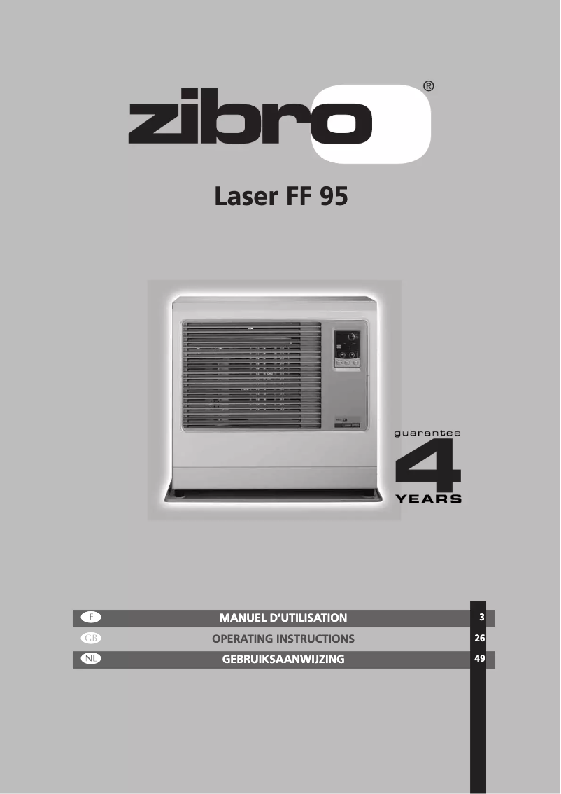 Page n°1 - Manuel utilisateur Zibro Laser FF 95