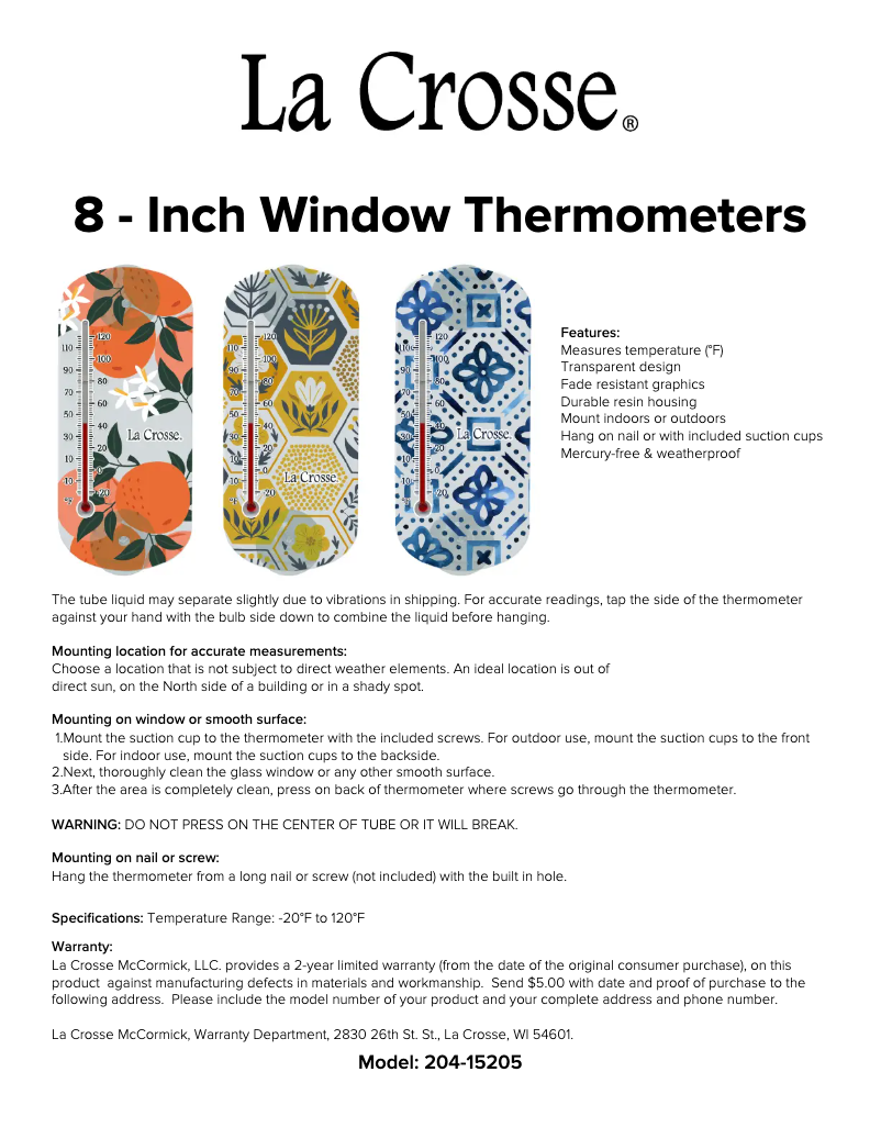 Image de la première page du manuel de l'appareil 204-1520H