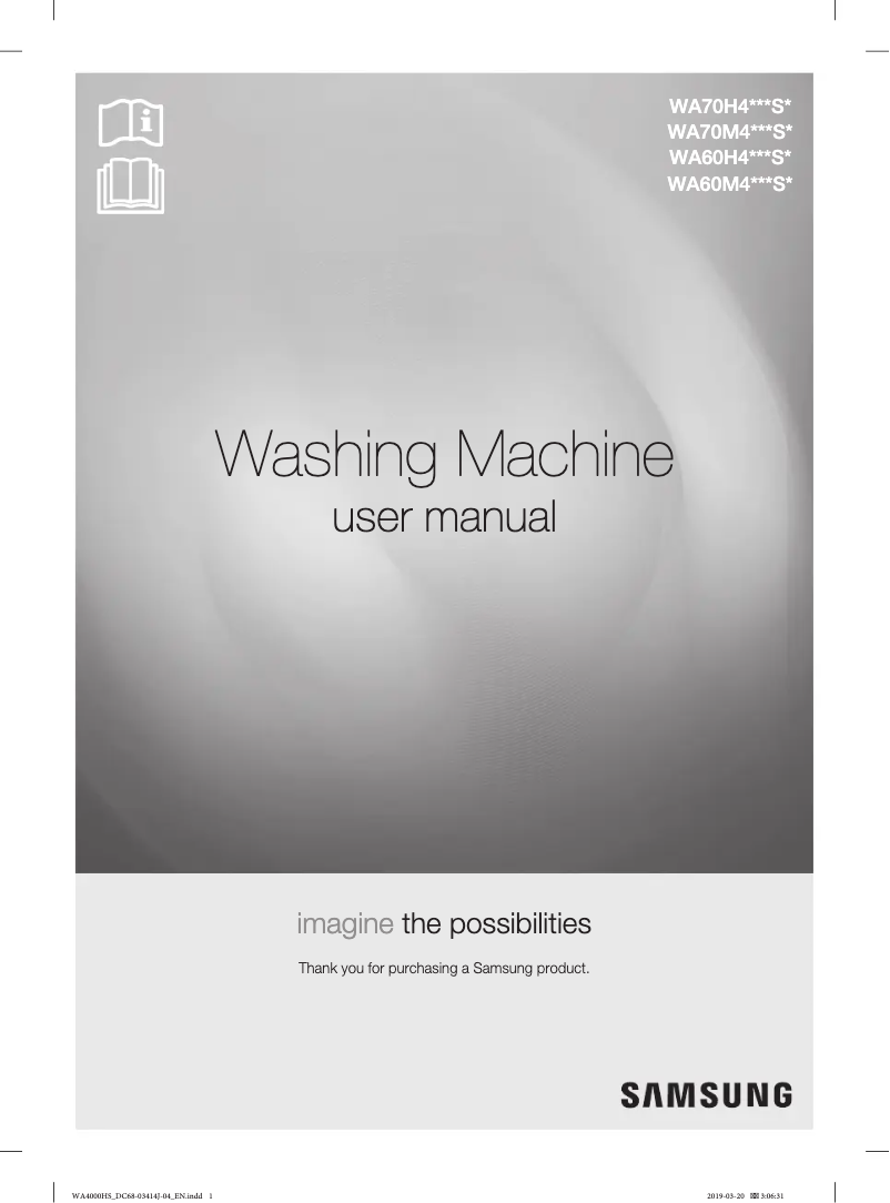 Image de la première page du manuel de l'appareil WA70M4400SS