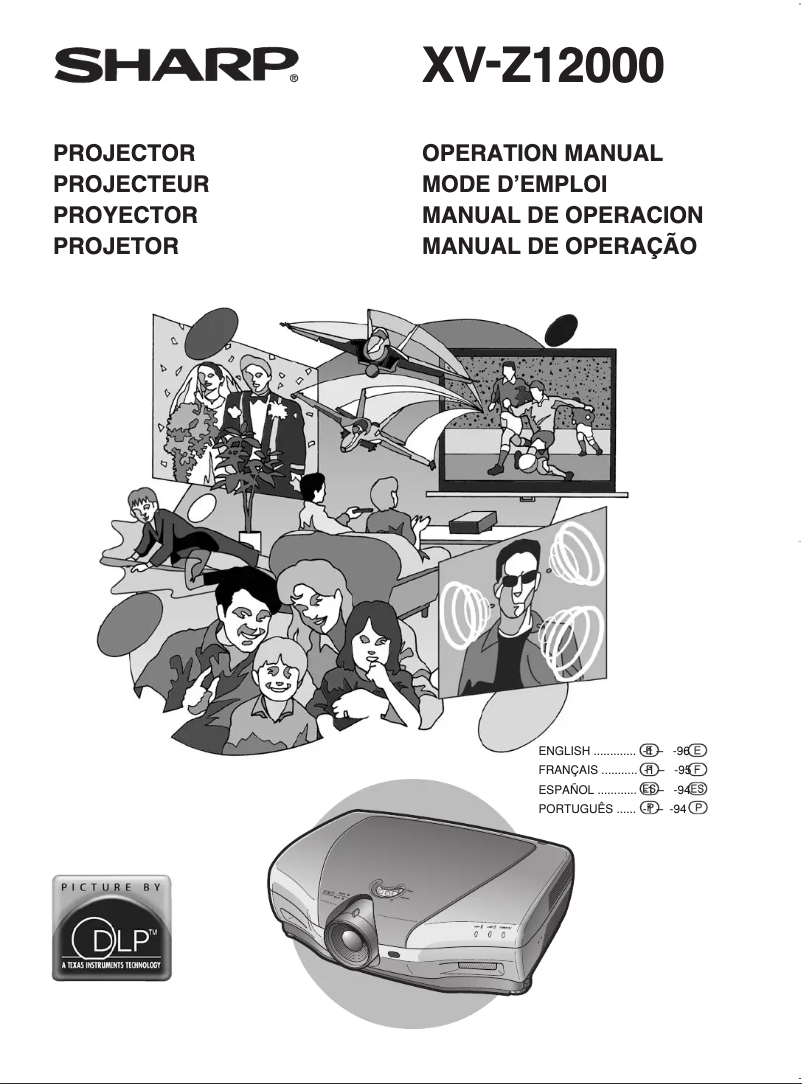 Page n°1 - Manuel utilisateur Sharp XV-Z12000
