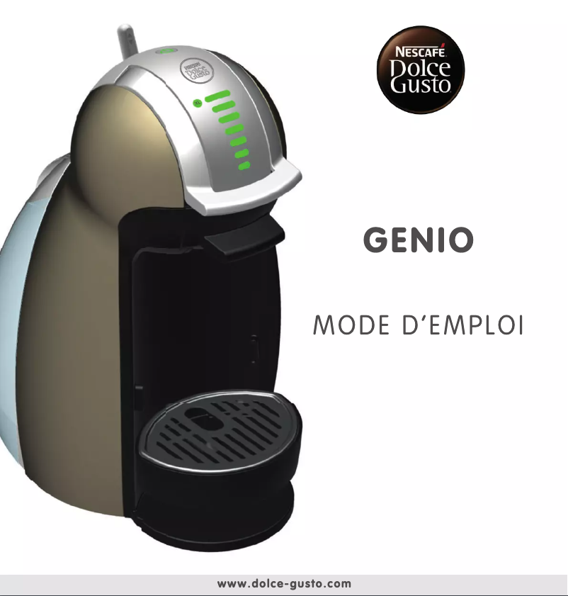 Image de la première page du manuel de l'appareil Nescafé Dolce Gusto Genio