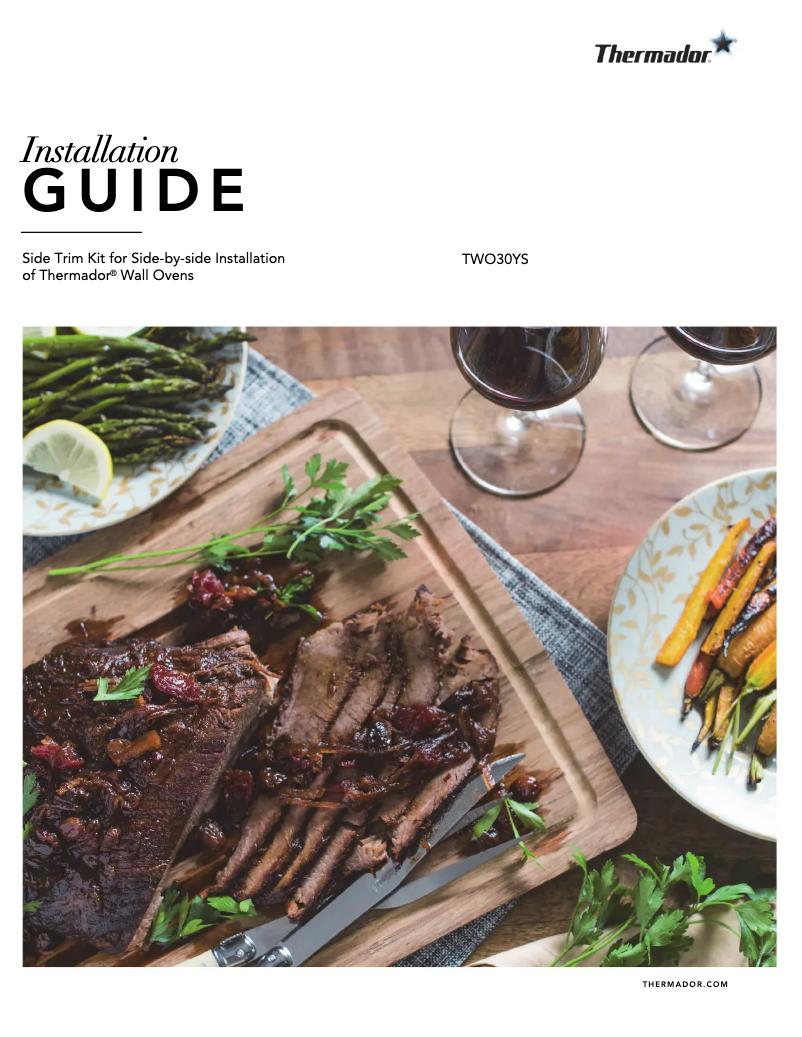 Page 1 de la notice Manuel utilisateur Thermador TWO30YS