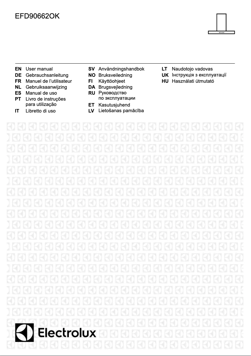 Page n°1 - Manuel utilisateur Electrolux EFD90662OK