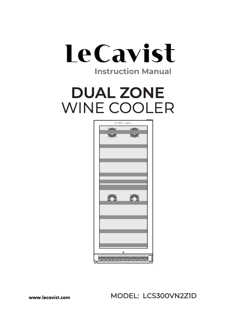 Page n°1 - Manuel utilisateur LeCavist LCS300VN2Z1D