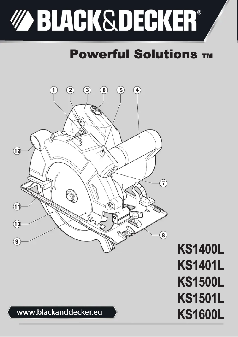 Page n°1 - Manuel utilisateur Black & Decker KS1501L