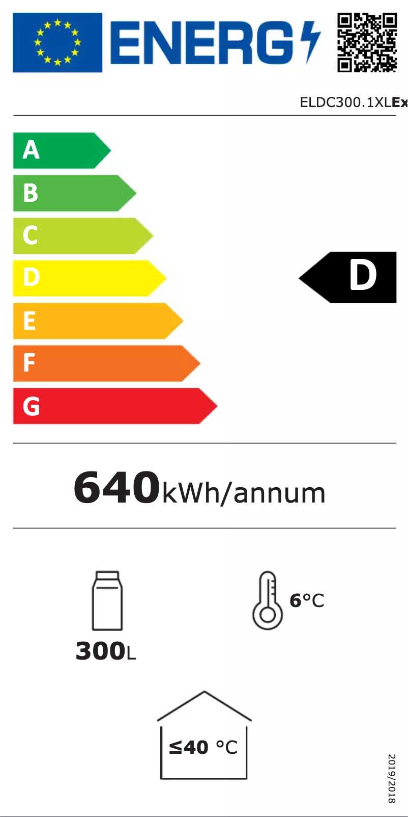 Page n°1 - Label énergétique Exquisit ELDC300.1XL