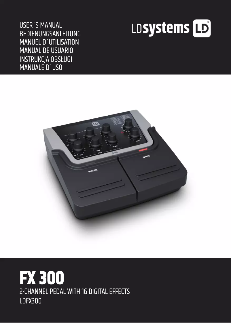 Page n°1 - Manuel utilisateur LD Systems FX 300