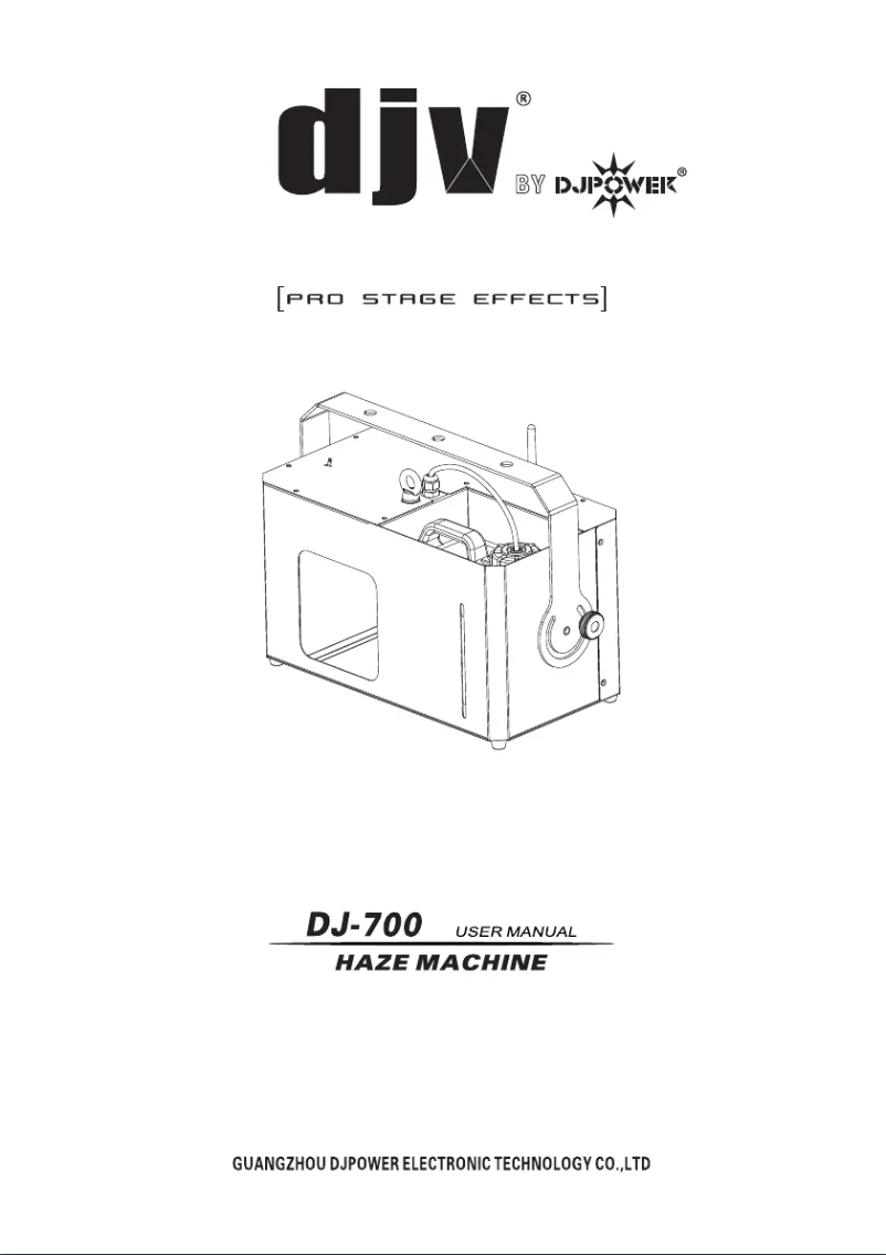 Page 1 de la notice Manuel utilisateur DJPower DJV DJ-700
