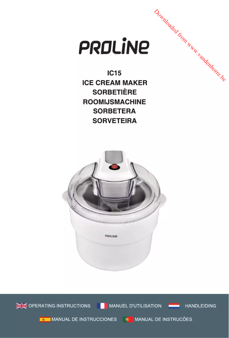 Page 1 de la notice Manuel utilisateur Proline IC15