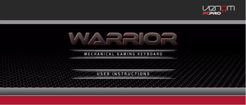 Page 1 of the manual User Manual Venom PC Pro Warrior