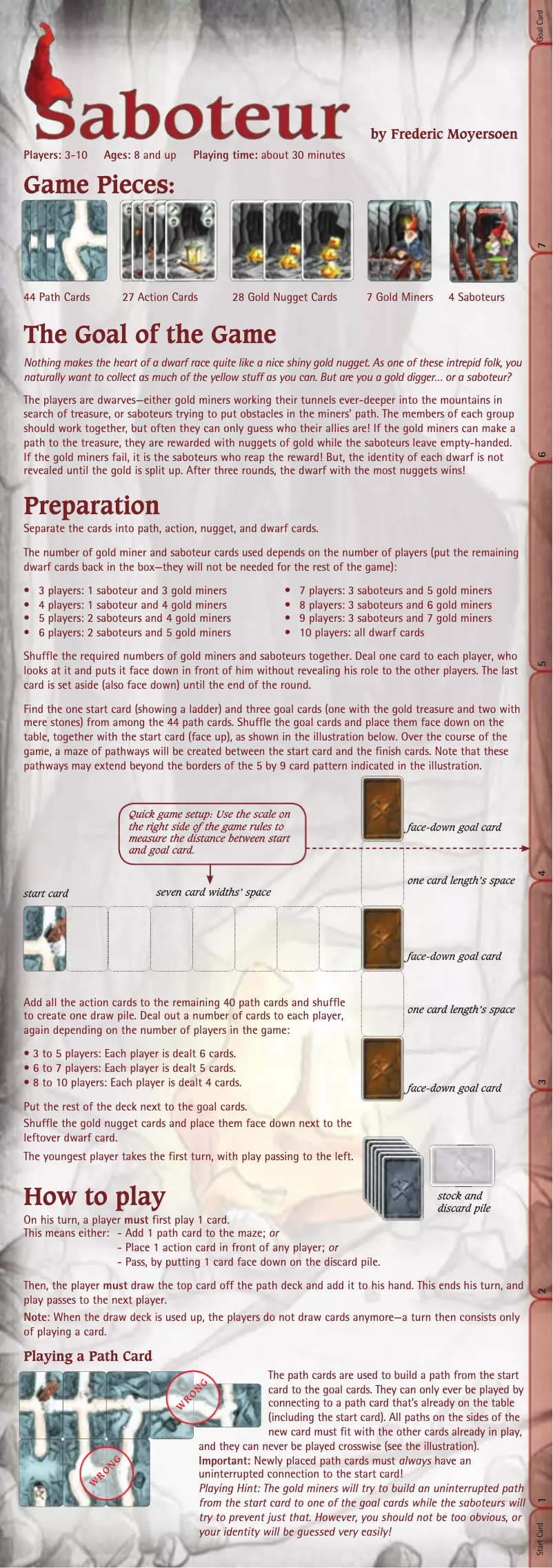 Page n°1 - Manuel utilisateur Amigo Saboteur