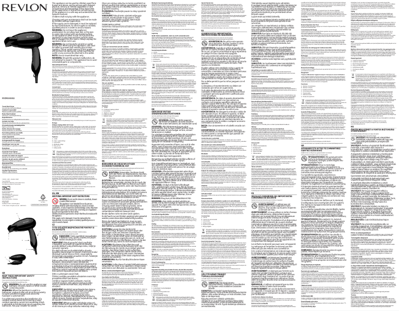 Page n°1 - Manuel utilisateur Revlon RVDR5305