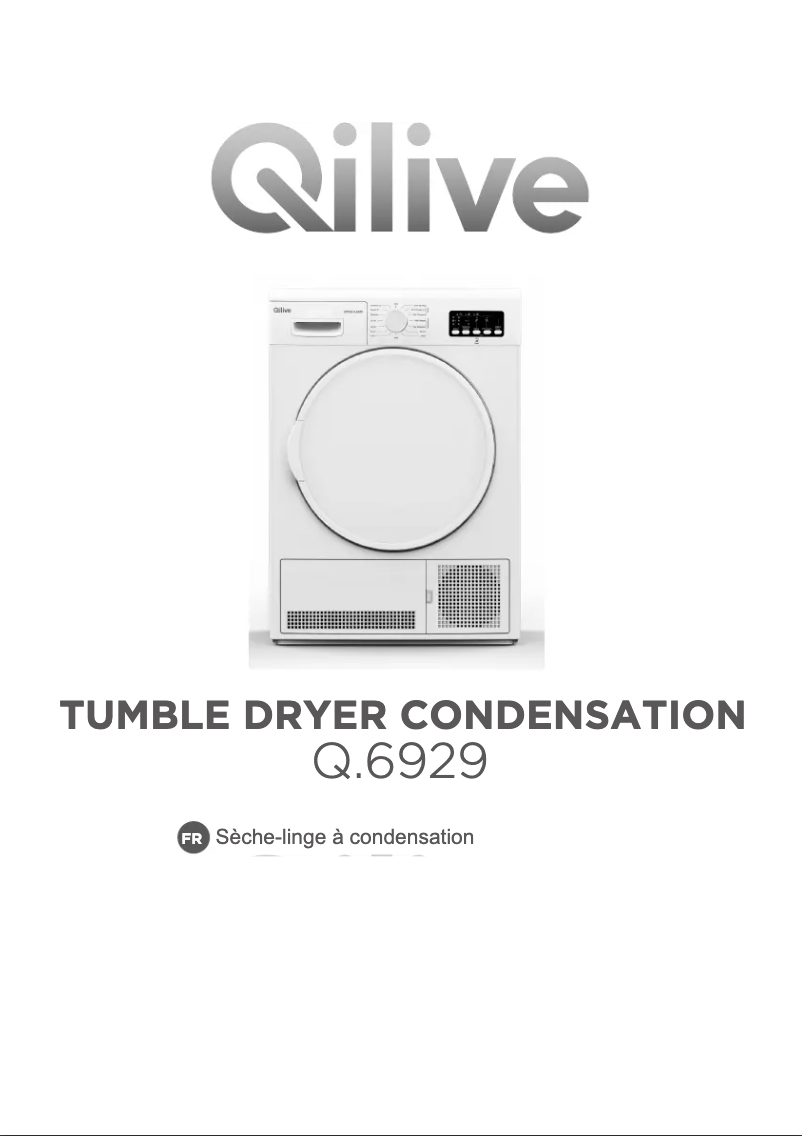 Page 1 de la notice Manuel utilisateur Qilive Q.6929