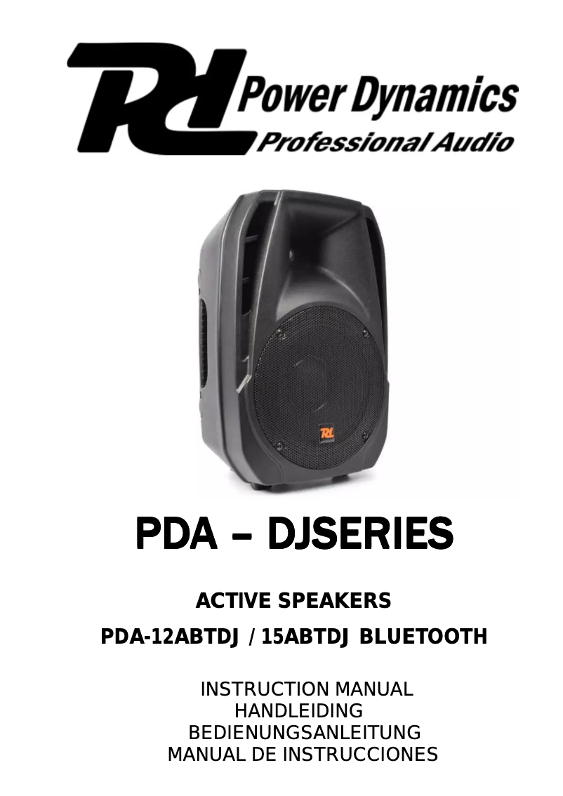 Página 1 del manual Manual de usuario Tronios Power Dynamics PDA-15ABT