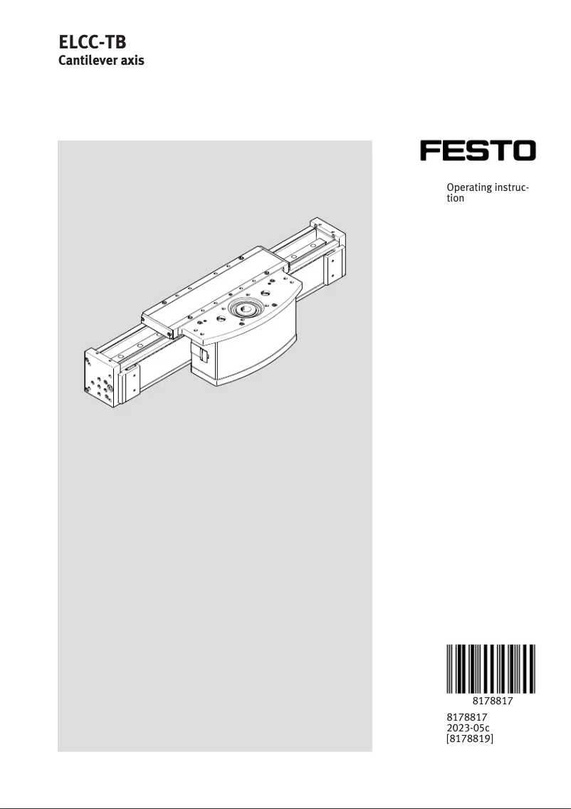 Page 1 de la notice Manuel utilisateur Festo ELCC-TB-KF-110-200-0H-P0-CR