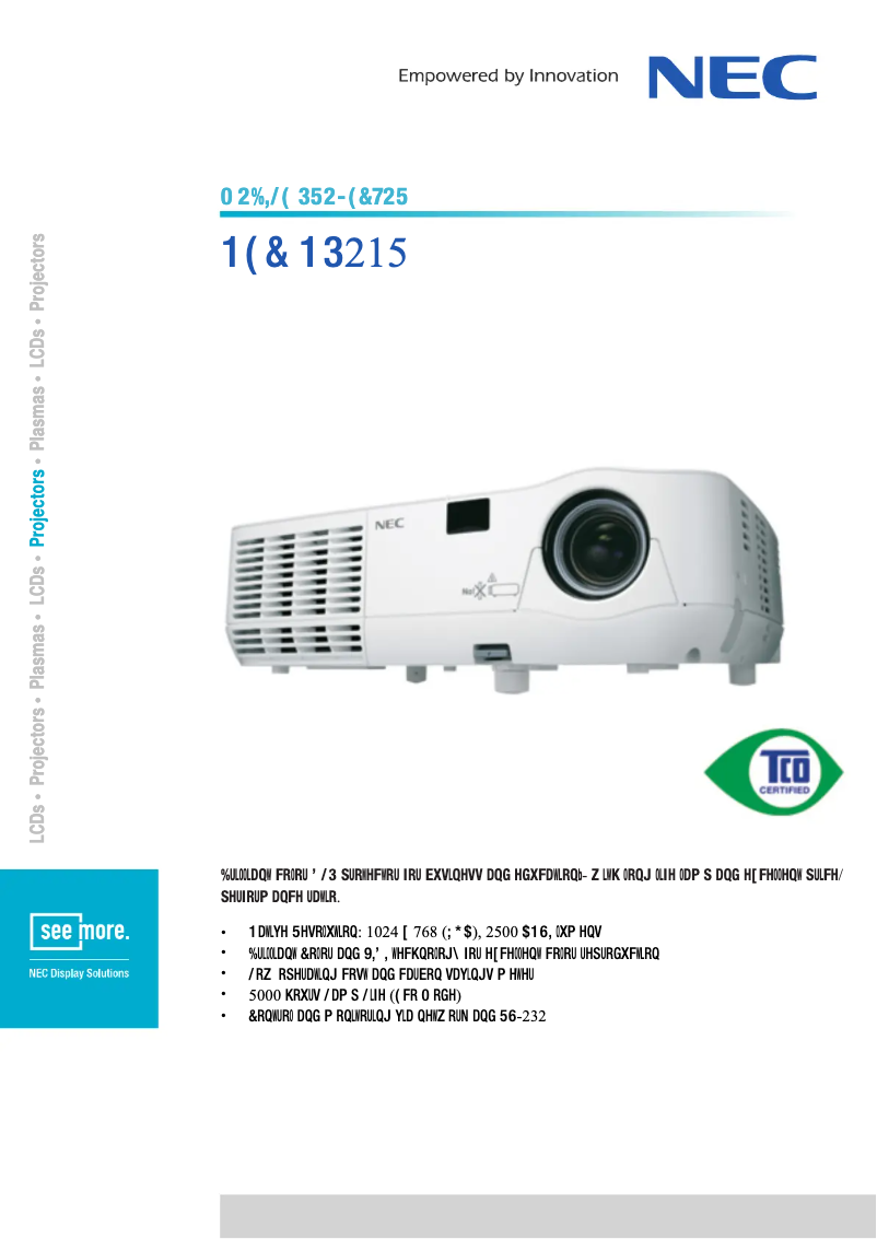 Image de la première page du manuel de l'appareil NP215