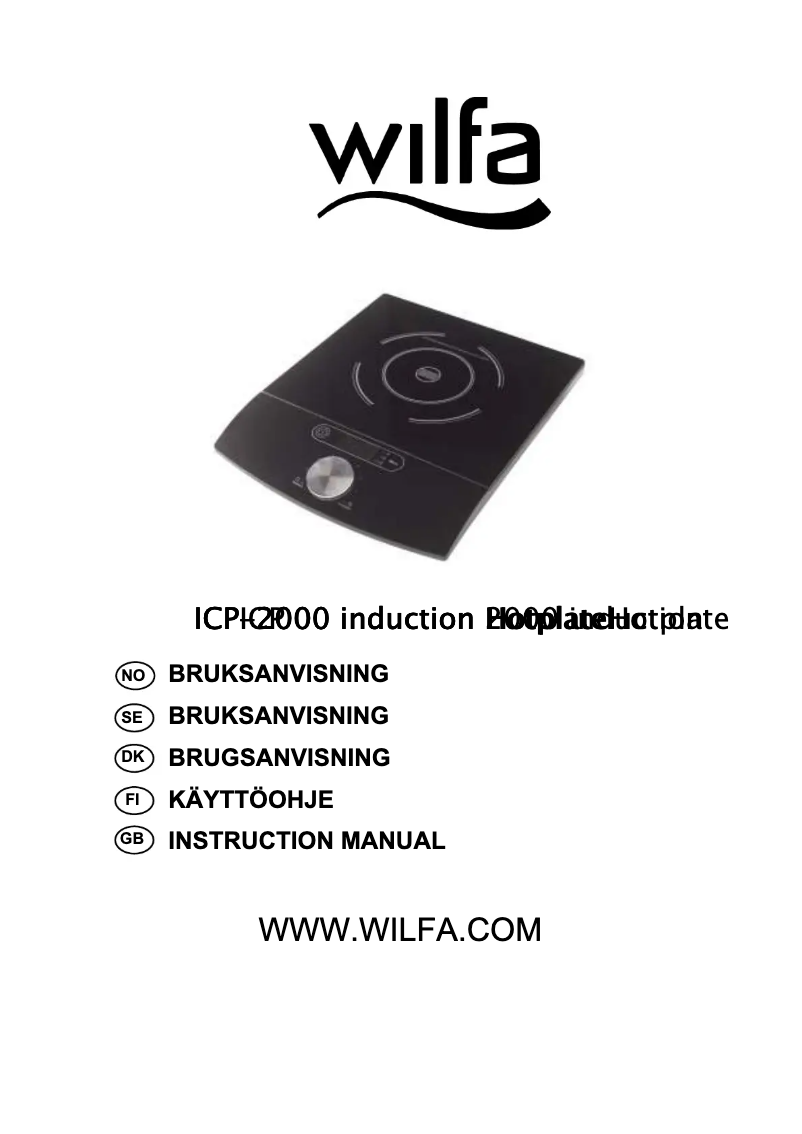 Image de la première page du manuel de l'appareil ICP-2000