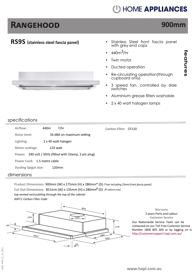 Page 1 de la notice Manuel utilisateur Euromaid RS9W