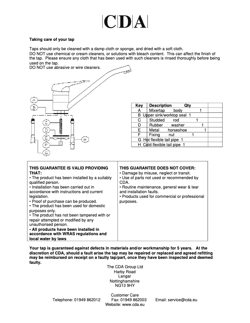 Image de la première page du manuel de l'appareil TC10CH