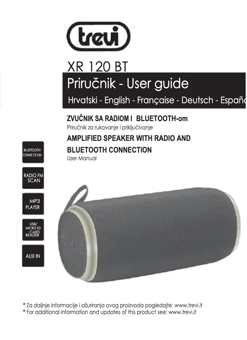 Página 1 del manual Manual de usuario Trevi XR 120 BT
