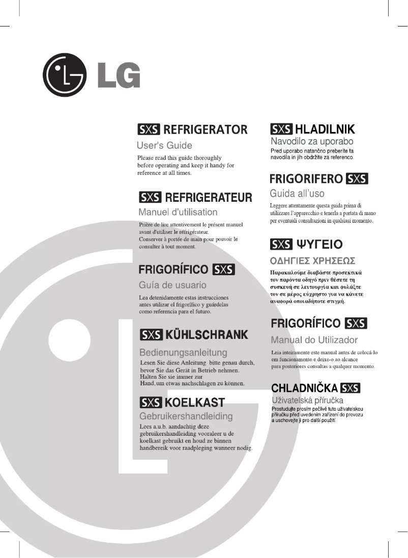 Page 1 de la notice Manuel utilisateur LG GW-L2071FSV
