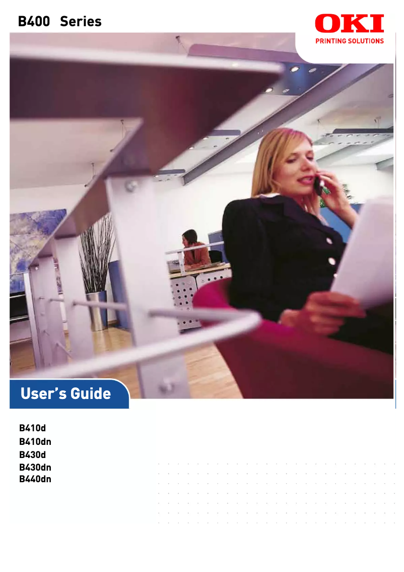 Image de la première page du manuel de l'appareil B410