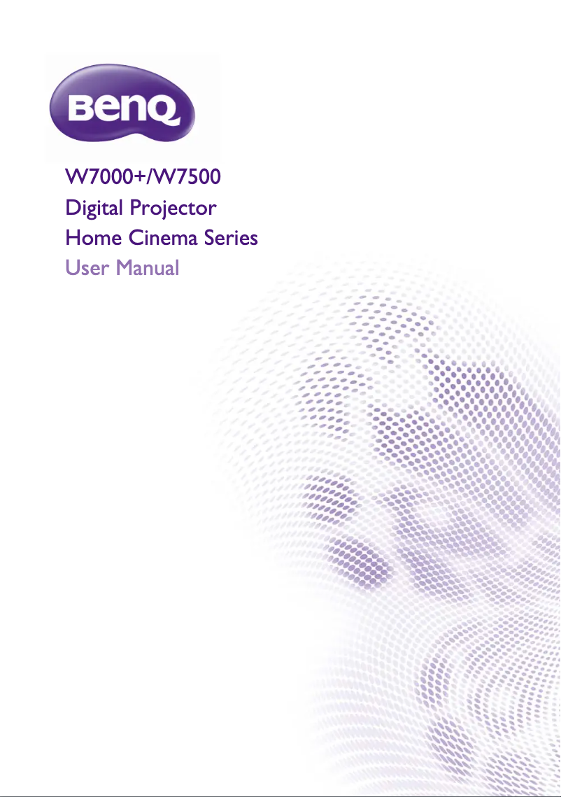 Image de la première page du manuel de l'appareil W7500