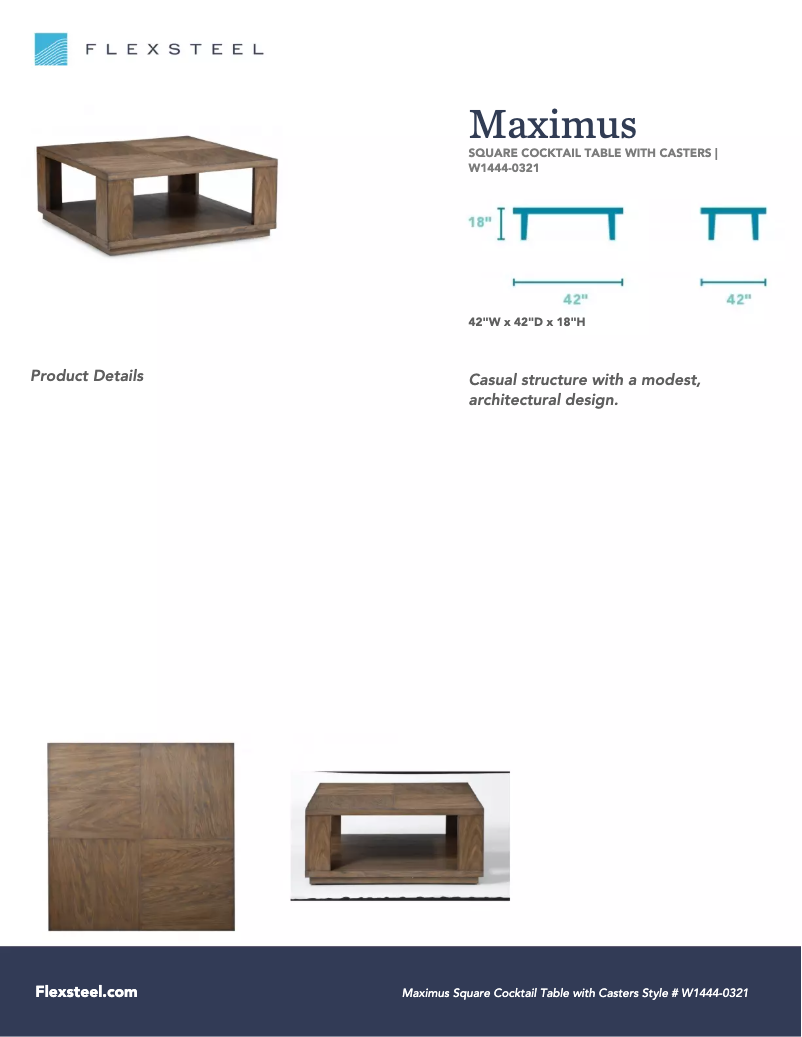Page 1 de la notice Manuel utilisateur Flexsteel Maximus W1444-0321
