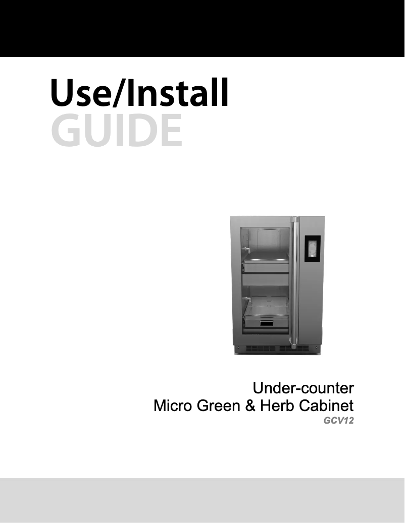 Page 1 de la notice Guide d'installation Viking GCV12RSS