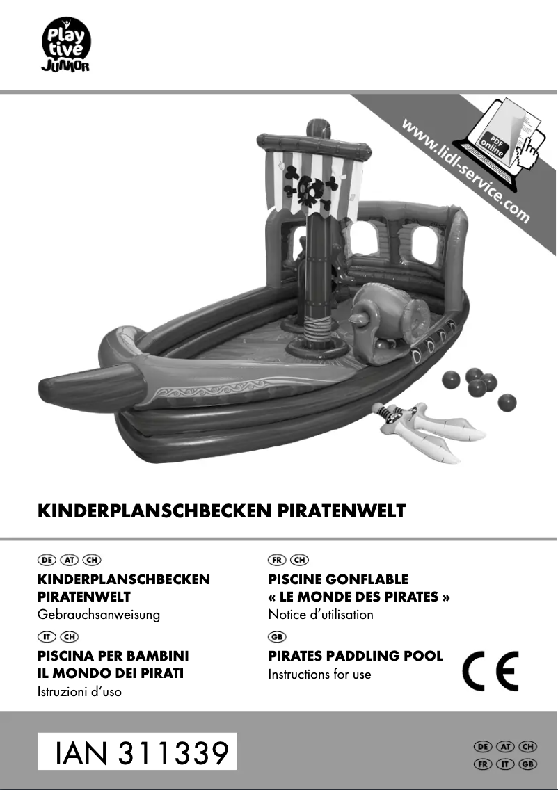 Page 1 de la notice Manuel utilisateur Playtive IAN 311339