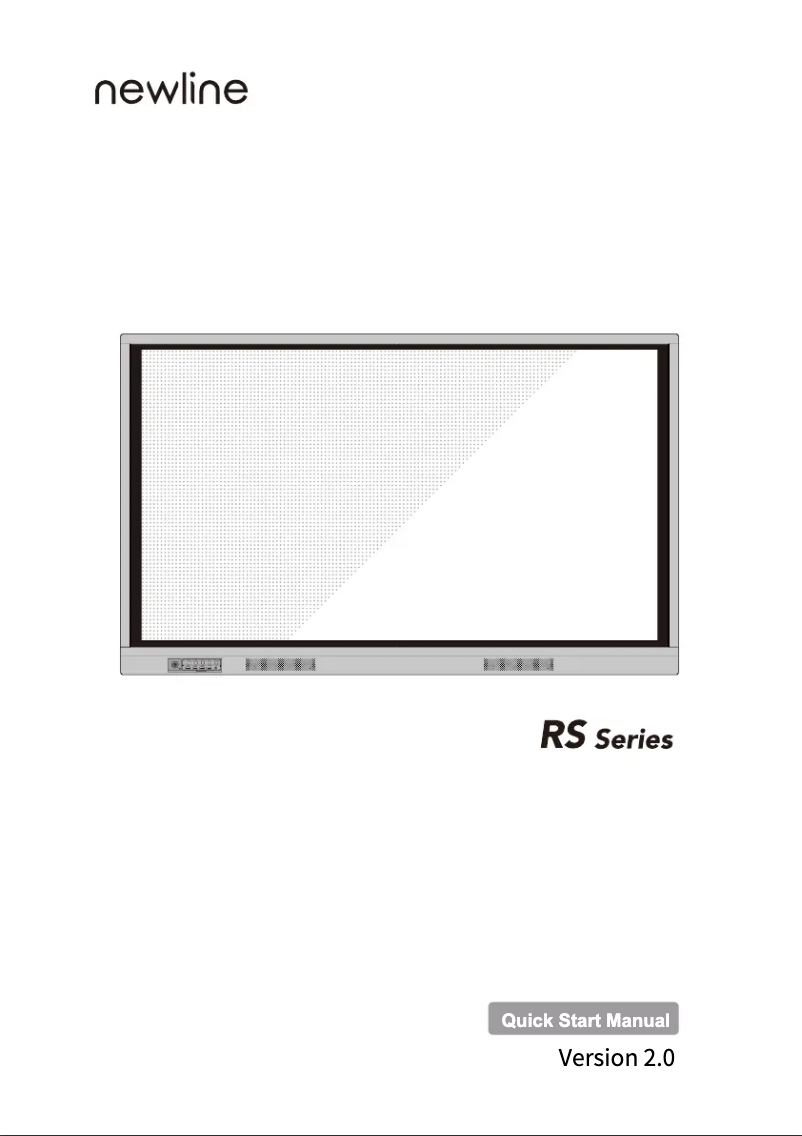 Page n°1 - Manuel utilisateur Newline TT-9818RS