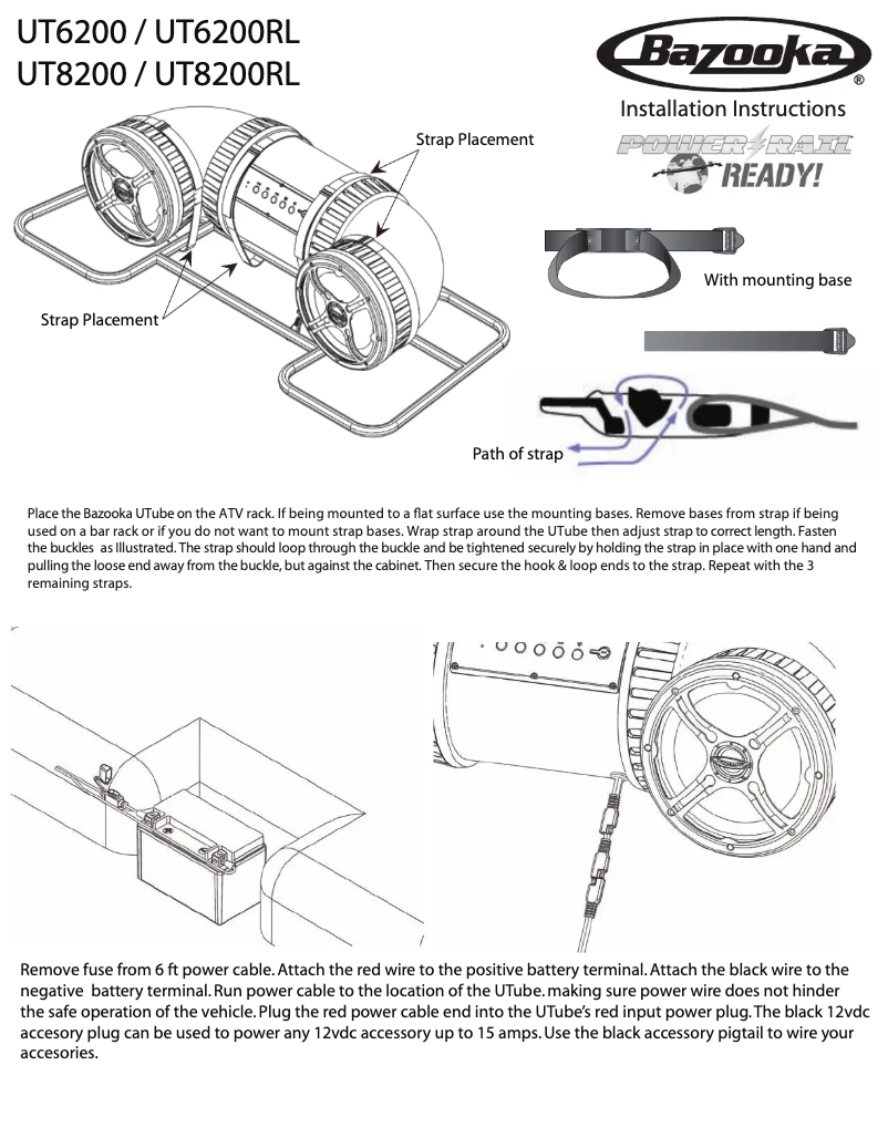 Page n°1 - Manuel utilisateur Bazooka UT6200RL