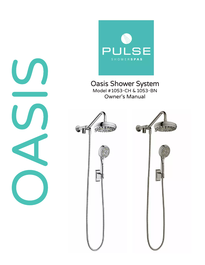 Página 1 del manual Manual de usuario Pulse ShowerSpas Oasis 1053-CH