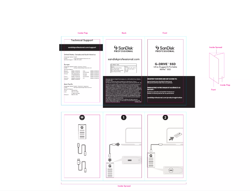Page n°1 - Manuel utilisateur Sandisk G-DRIVE SSD