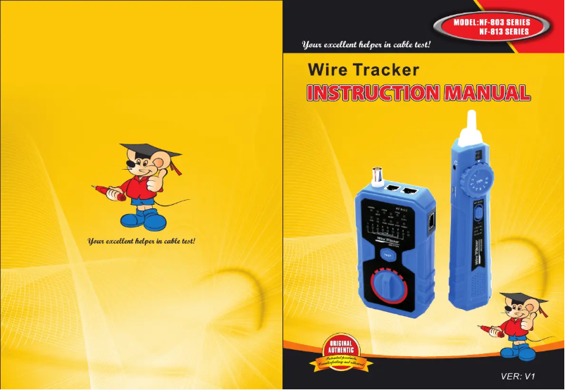 Image de la première page du manuel de l'appareil NF-803