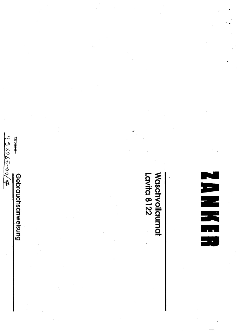 Image de la première page du manuel de l'appareil Lavita 8122