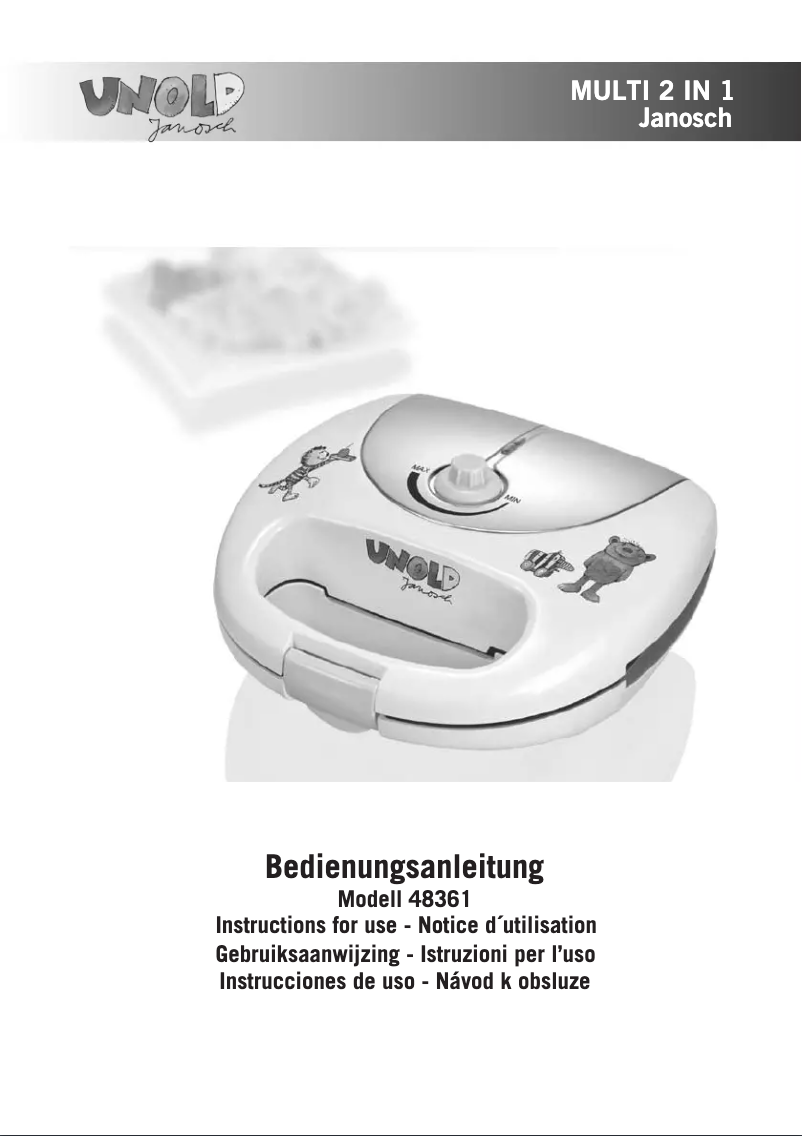 Page 1 de la notice Manuel utilisateur Unold 48361