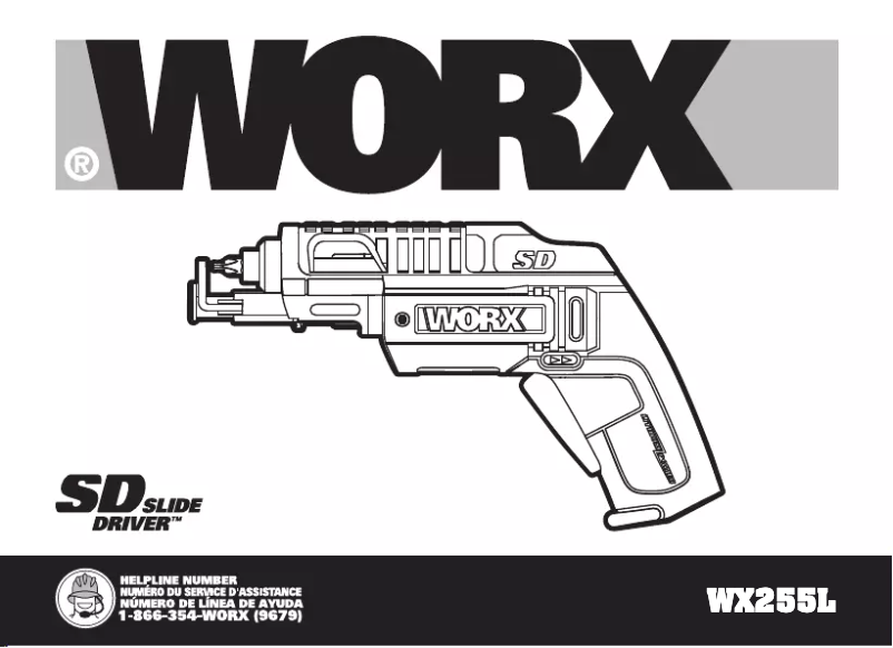 Page n°1 - Manuel utilisateur Worx WX255L