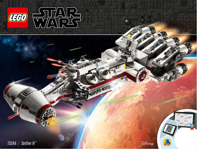 Page 1 de la notice Manuel utilisateur Lego Star Wars 75244