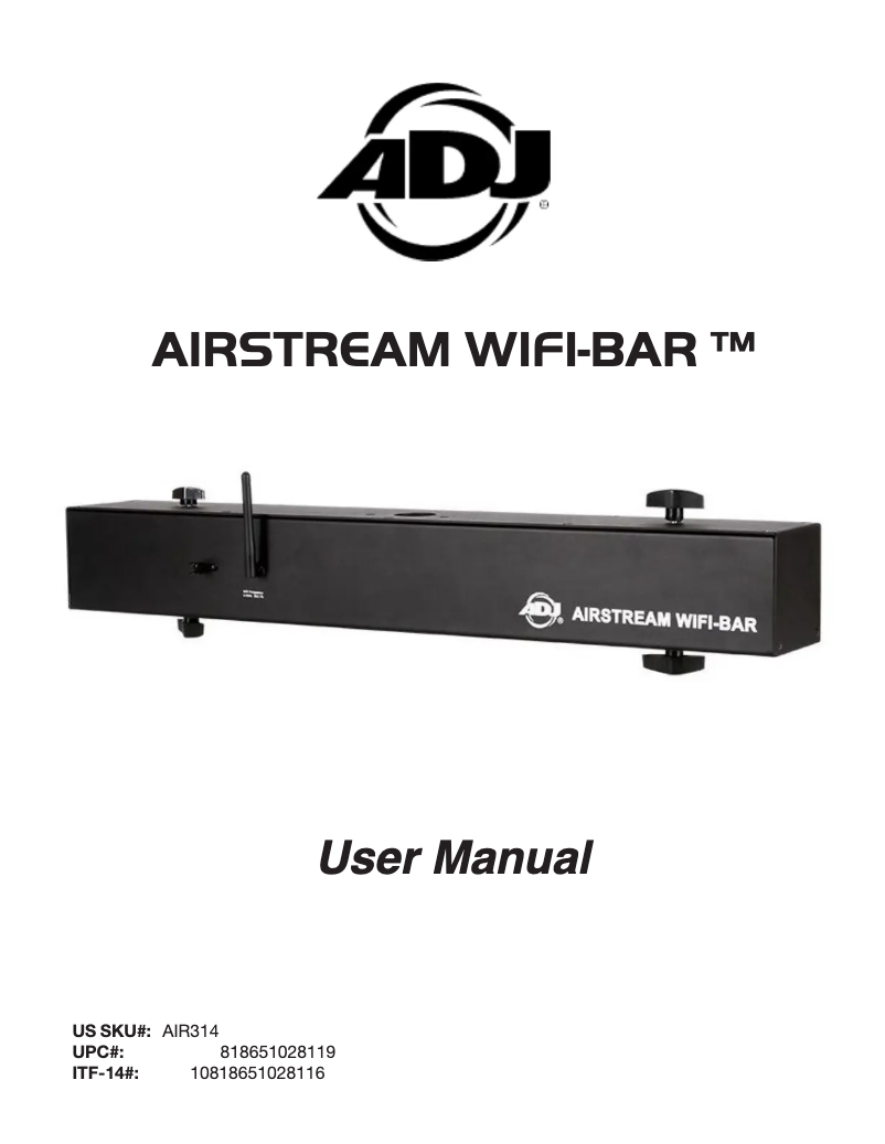 Image de la première page du manuel de l'appareil Airstream Wifi Bar