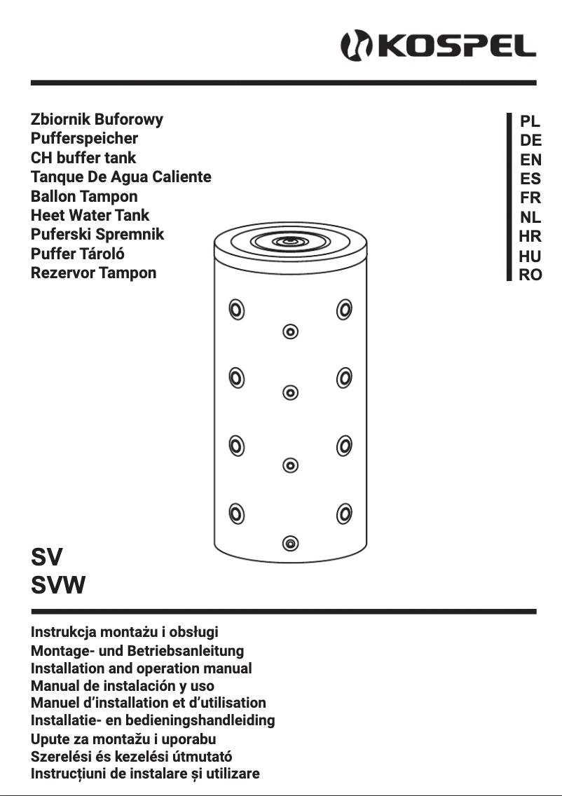 Page 1 de la notice Manuel utilisateur Kospel SV-400.1